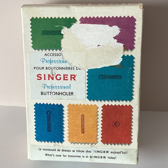 Vintage Singer Professional Buttonholer Zig Zag 5 Styles Eyelet Sewing Machine - Picture 2 of 9